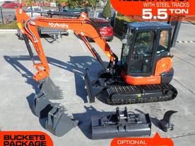 U57 KX-57 [5.5T] Excavator KX057 with Buckets set  - picture0' - Click to enlarge