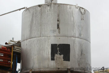 Cone bottom top stainless process vessel tank 