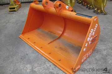 SEC 20 Ton Mud Bucket for Hitachi ZX200 - Includes Pin, 1930mm Width