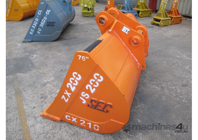  SEC 20 Ton Mud Bucket for Hitachi ZX200 - Includes Pin, 1930mm Width