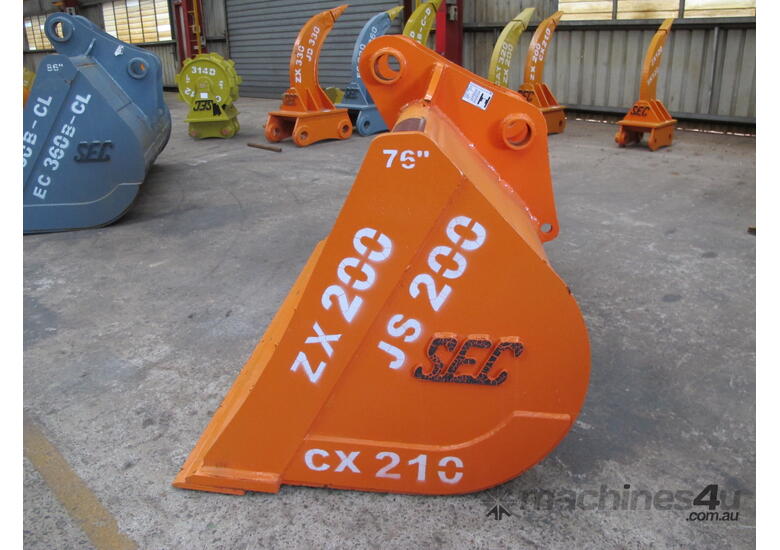  SEC 20 Ton Mud Bucket for Hitachi ZX200 - Includes Pin, 1930mm Width
