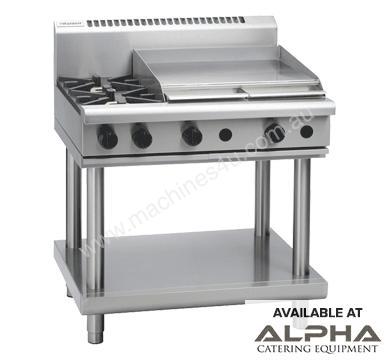 Waldorf 800 Series RNL8606G-LS - 900mm Gas Cooktop Low Back Version `` Leg Stand