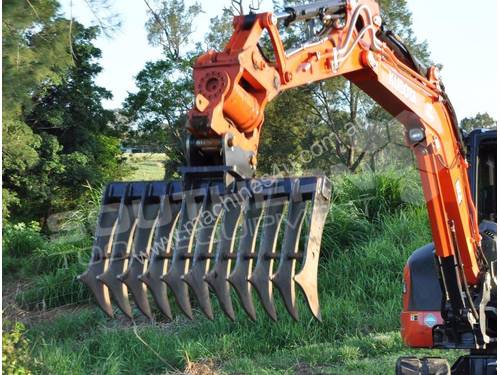 1200mm Stick Rake Track suit 5 to 10 Ton Excavator ATTRIP