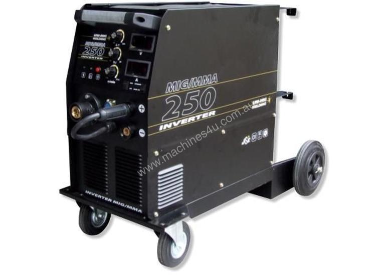 caption Unimig Inverter 250K Mig Welder on Wheels