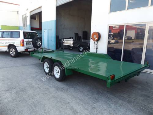 NEW 17×6 FLAT DECK CAR TRAILER WITH BRAND NEW TYRE