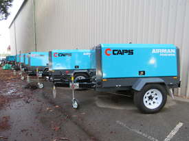 AIRMAN PDS185S-6C2-T 185cfm Trailer mounted Portable Diesel Air Compressor - picture0' - Click to enlarge