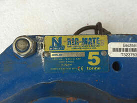Plate Lifting Clamp  5.0 Ton Grab Nobles Rigmate Vertical Plate lifter 0 - 50mm - picture1' - Click to enlarge