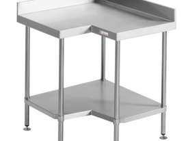 Simply Stainless SS04.7.0900 Corner Bench With Splashback (700 Series) - picture0' - Click to enlarge