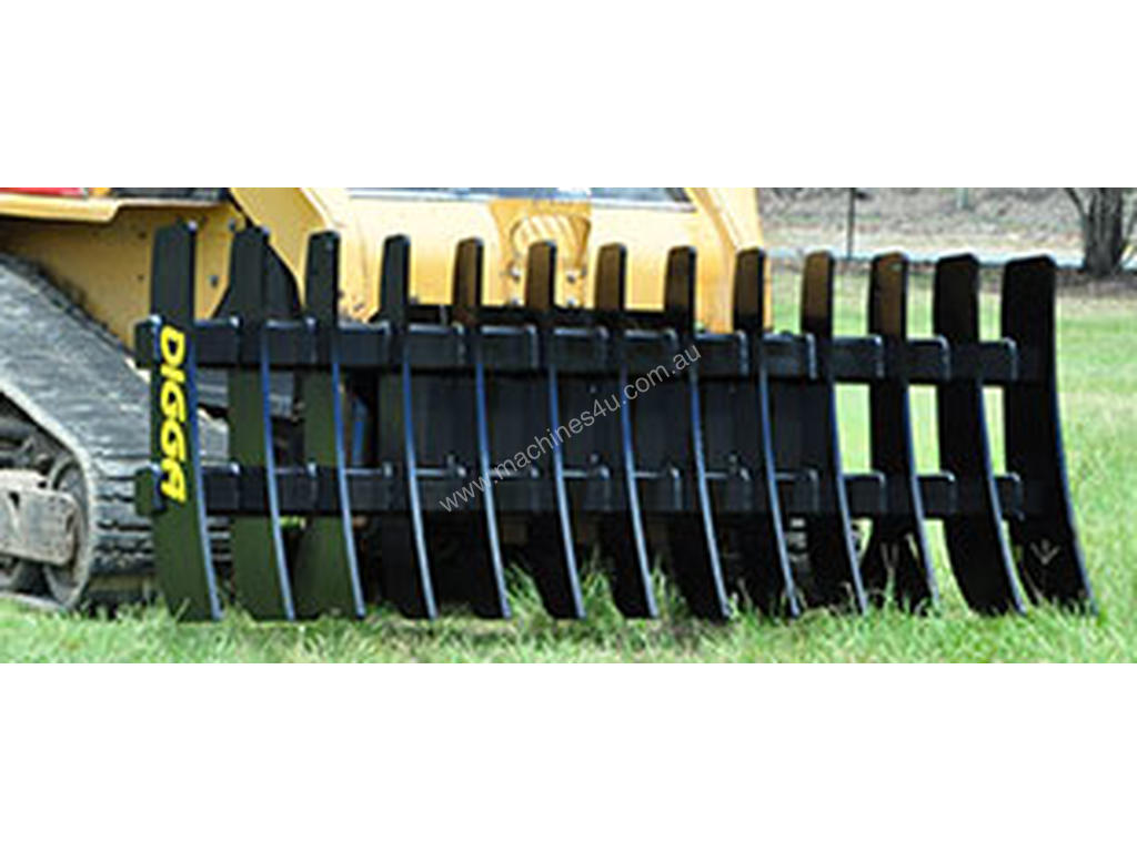 New digga Digga Stick Rake for Excavators Tractors Skid S Tractor Rake ...