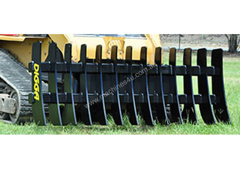 New digga Digga Stick Rake for Excavators Tractors Skid S Tractor Rake ...