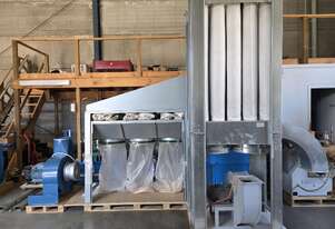 Eziduct 4kw Baghouse. Airtight T750 7.5kw 24 Bag. Airtight Nederman Metal Dust/ 50hp Reverse Pulse