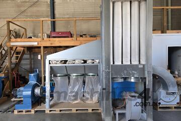 Eziduct 4kw Baghouse. Airtight T750 24 Bag Compact. Airtight Nederman Metal Dust/ 50hp ReversePulse