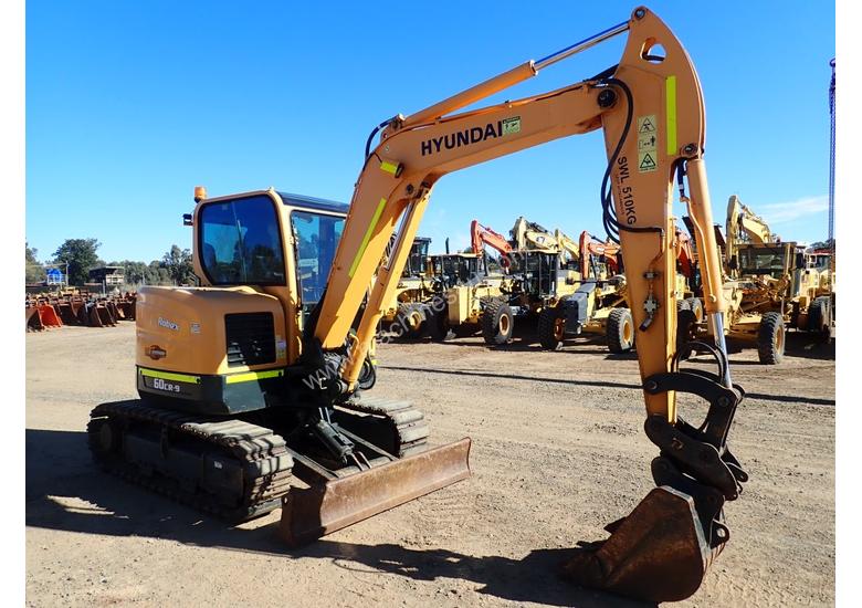 caption Hyundai Robex 60 CR-9 Excavator