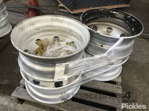 1 Pallet Of 4x 8 Stud Truck Rims