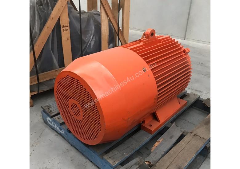 Used weg Crane Motor 55 kw 75 hp 6 pole 980 rpm 415 v Foot Mount 280
