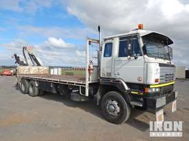 1990 Nissan UD CW4 6x4 Table Top Truck w/Crane - picture0' - Click to enlarge