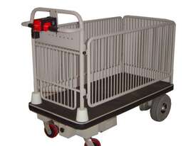  Battery Electric Powered Cage Trolley, 1275x630mm deck, 450kg Capacity - picture0' - Click to enlarge