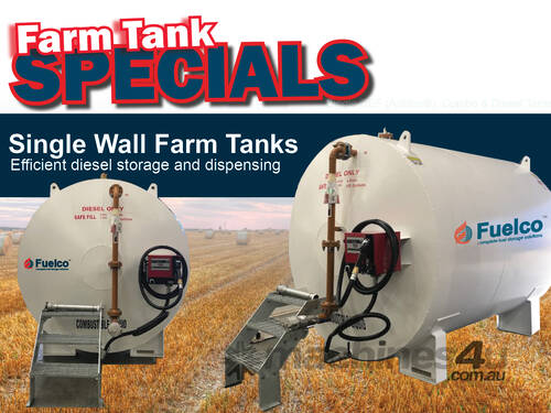 caption Fuelco 8,500 Litres Single Skin Farm Tanks