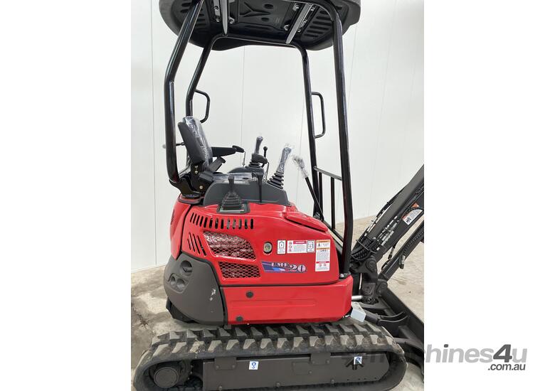 caption UHI UME20 2.0T Mini Excavators, Yanmar Engine, Expandable Track and Swing Boom, Hot Price $29000