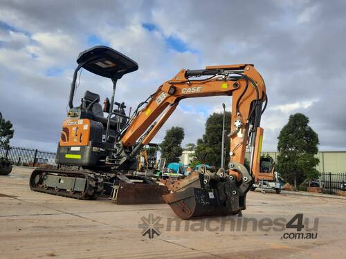2020 CASE CX17C 1.7T EXCAVATOR WITH HYDRAULIC HITCH AND LOW 250 HOURS