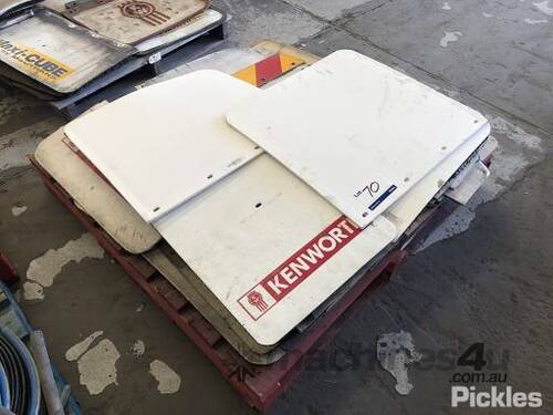 Pallet of Various Mud Flaps