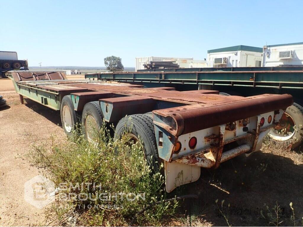 Buy Used CUSTOM BUILT 14M TRI AXLE DROP DECK ROLLER TRAILER Trailers in ...