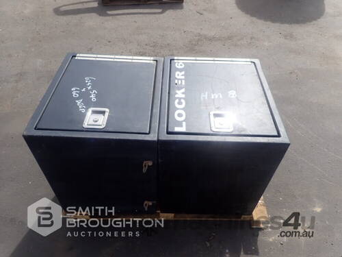 2 X METAL STORAGE BOXES