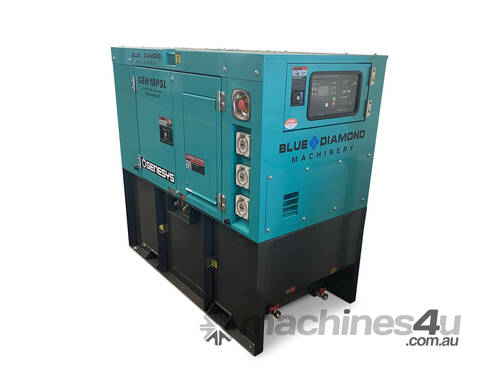 13 KVA Diesel Generator 240V Perkins With 3 Year/1500 Hours Warranty