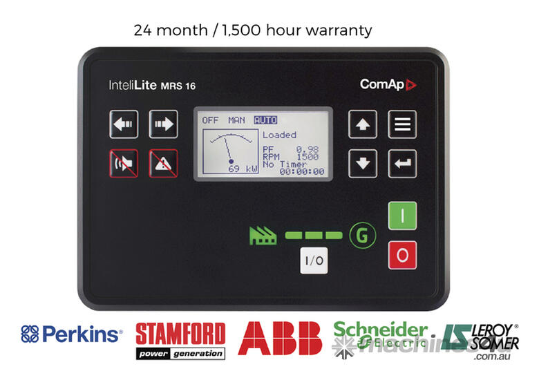 caption 13 KVA Diesel Generator 240V Perkins With 3 Year/1500 Hours Warranty
