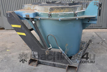 STOTEK Foundry Pouring Transfer Transport ladle crucible hydraulic tip&lid forklift attachment