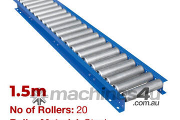 290mm Wide Gravity Conveyor with Steel Rollers -1.5m Long (CGR070)