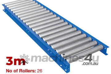 450mm Wide Gravity Conveyor with Steel Rollers 3m Long (CGR089)