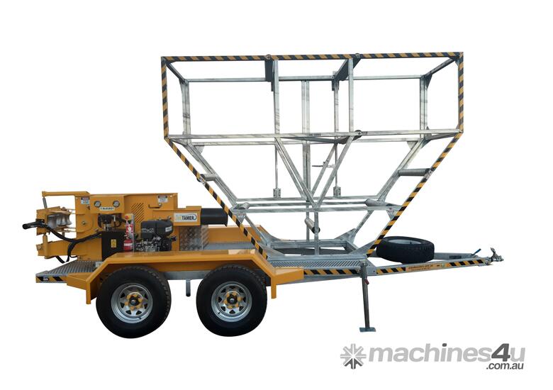 caption pipeMAX PE Pipe Decoiling Trailer – 6 Inch l McElroy Linetamer – 1200kg SWL l Heavy Duty