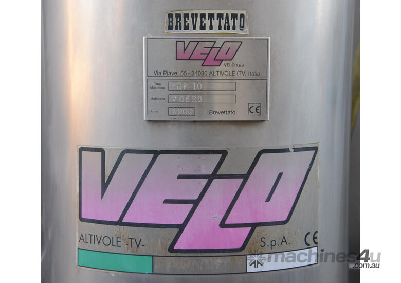 Velo Rotary drum vacuum filter RDV no vacuum pump WINE with Cabinet Pumps Etc.