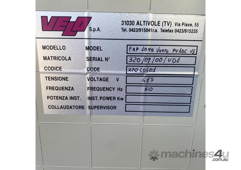 Velo Rotary drum vacuum filter RDV no vacuum pump WINE with Cabinet Pumps Etc.