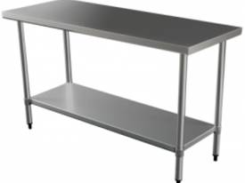 Brayco 2460 Flat Top Stainless Steel Bench (610mmW - picture0' - Click to enlarge