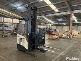 Crown RR5700 Electric Reach Forklift (Stand on) - picture0' - Click to enlarge