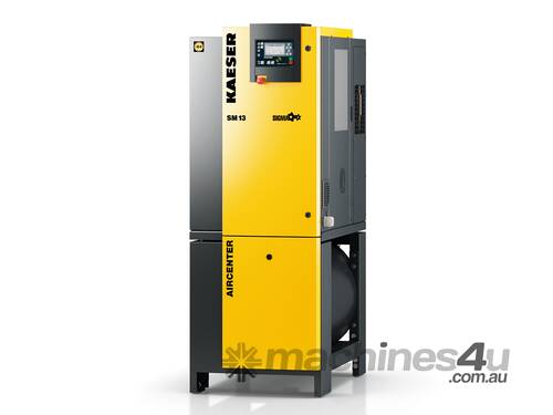 caption CVA Compressors - New Kaeser Screw Compressor 7.5kw SM13 Air Centre - Built in Dryer & Tank - German