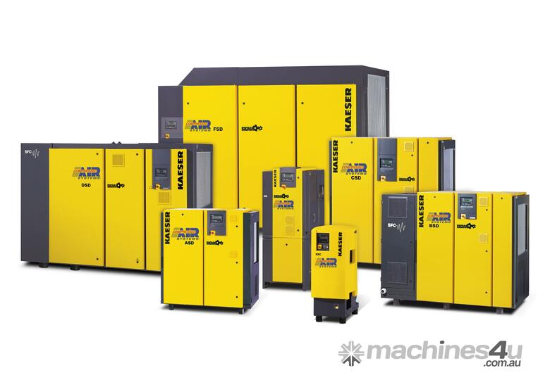 caption CVA Compressors - New Kaeser Screw Compressor 7.5kw SM13 Air Centre - Built in Dryer & Tank - German