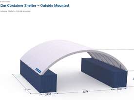 All Shelter (Allshelter) Container mounted Dome Igloo Shelter 14m x 12.9m x 6.mH (45x40x20ft) - picture0' - Click to enlarge