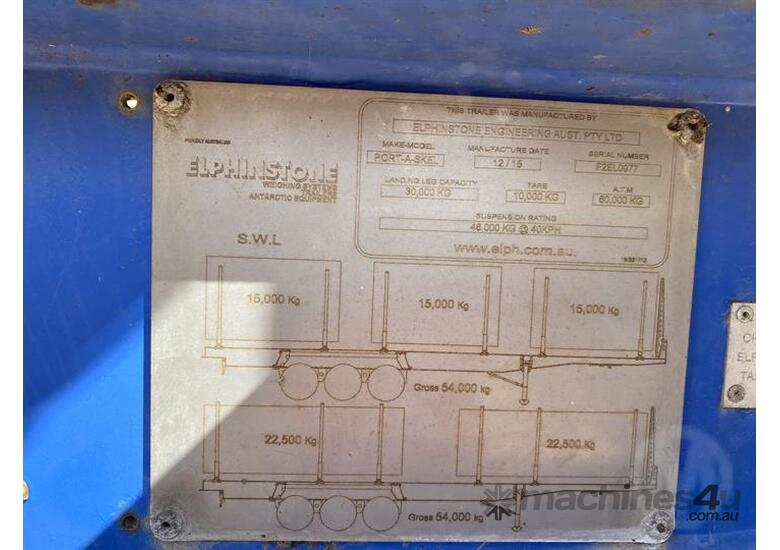 Buy Used Elphinstone Elphinstone PortASkel Skel Trailers in