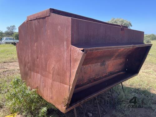 White Feed Bin