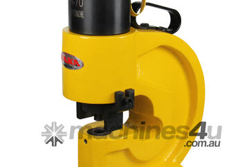 Kang Industrial CH-70, Hydraulic Busbar Puncher 110mm Throat, Punch & Dies 10.5, 13.5, 17.5, 20.5 mm