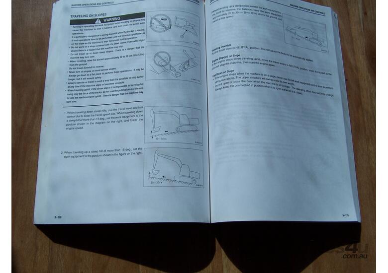 caption KOMATSU Excavator Operation & Maintenance Manual
