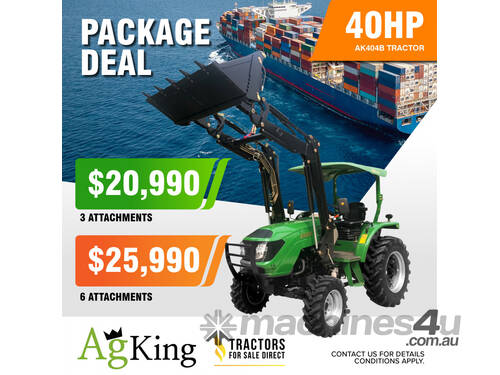 40hp Tractor 3 Implement Package