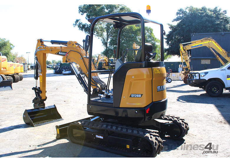 caption 2023 SANY SY26U Excavator | 450mm Pin Included | Demo Unit | SY0027CC58578