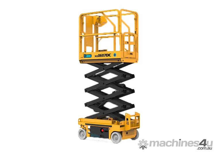 caption Ex-Demo XCMG XG0607DC Scissor Lift for Sale! QLD