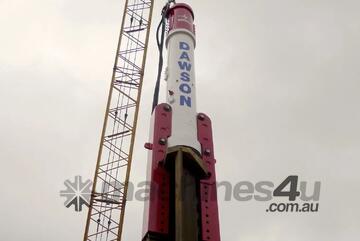 Dawson HPH 2500 Hydraulic Impact Hammer and Power Pack - 2000kg Ram Mass - Sleeve or Sheet Pile Legs