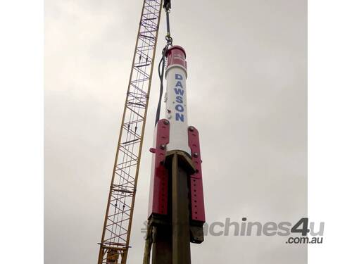 Dawson HPH 2500 Hydraulic Impact Hammer and Power Pack - 2000kg Ram Mass - Sleeve or Sheet Pile Legs - Hire