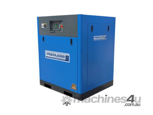 PEERLESS 40HP Rotary Screw Compressor 10 Bar Variable Speed